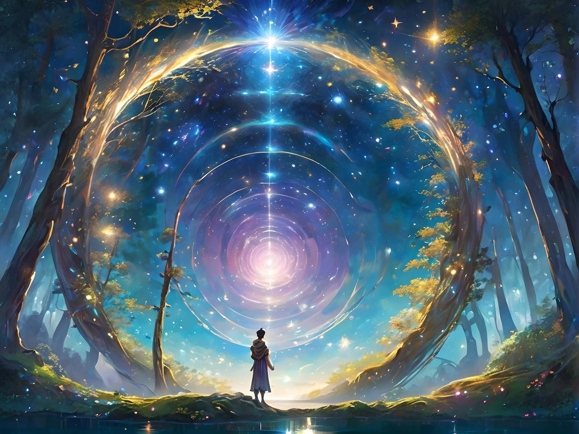 星際之門 AI之手繪制的夢幻虛擬奇境
